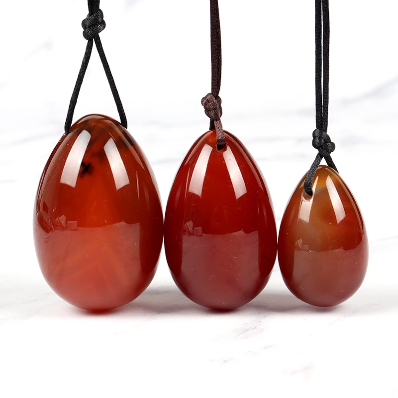 Красный сердолик, агат, яица Йони, сердолический камень, лечебный полудрагоценный нефрит, яйцо Йони для здоровья женщины