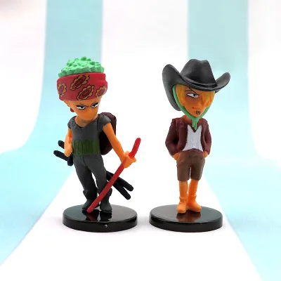  Одна штука Аниме фигурки для торта и украшения 6 шт ПВХ Фигурки Луффи кукла игрушка детей подарок