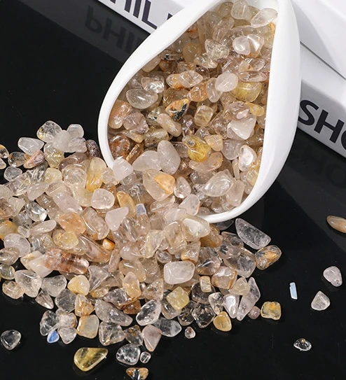 CHENYISHI оптовая продажа натуральные золотые чипсы для медитации подарков 3-5 мм 5-7 7-9 9-12 украшения