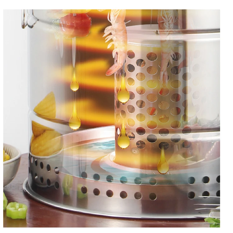 Smoke-freebarbecue stove householdcarbon barbecue patio barbecue grill outdoor charcoal hanging stove stainlesssteel barbecue