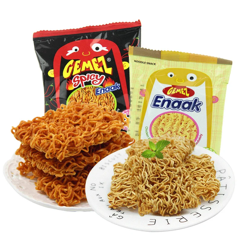 Wholesale ready to eat Children like it exotic snacks crispy noodle snack Gemez spicy noodles