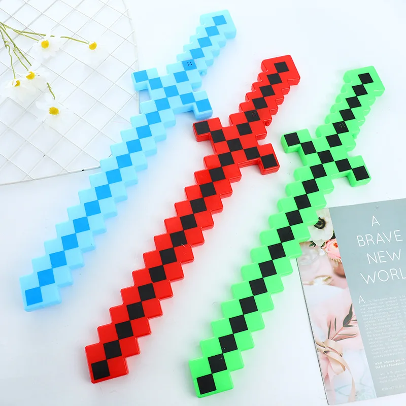 Hot selling cool minecraft LED light sword toys for dancing party
