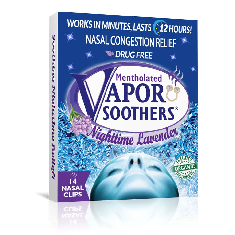 
Ночной расширитель для носа Vapor soother с ароматом лаванды 14 карат, Премиум качество 