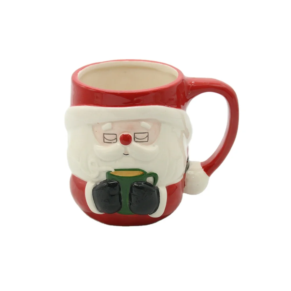 China wholesale ceramic snowman cup coffee mugs christmas cup holiday gifts