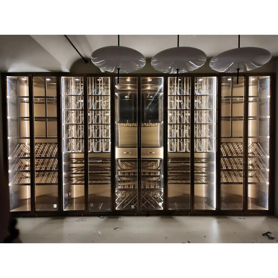 wine glass rack under cabinet stainless steel custom constant temperature wine cabinet