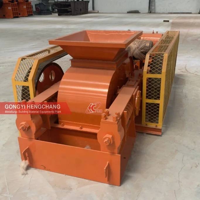 high efficiency gypsum clay coal cement mineral 2 double roller crusher machine price