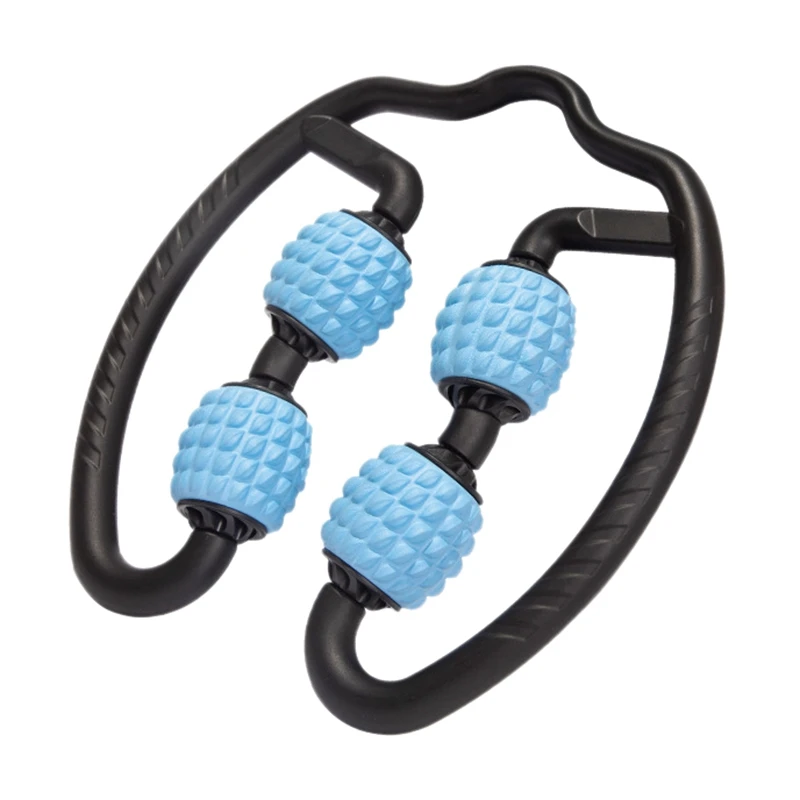 dual angle foam handheld roller massager