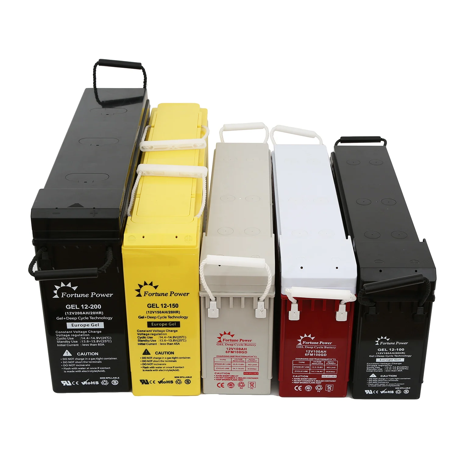 
Storage front terminal agm battery 12v 100ah 