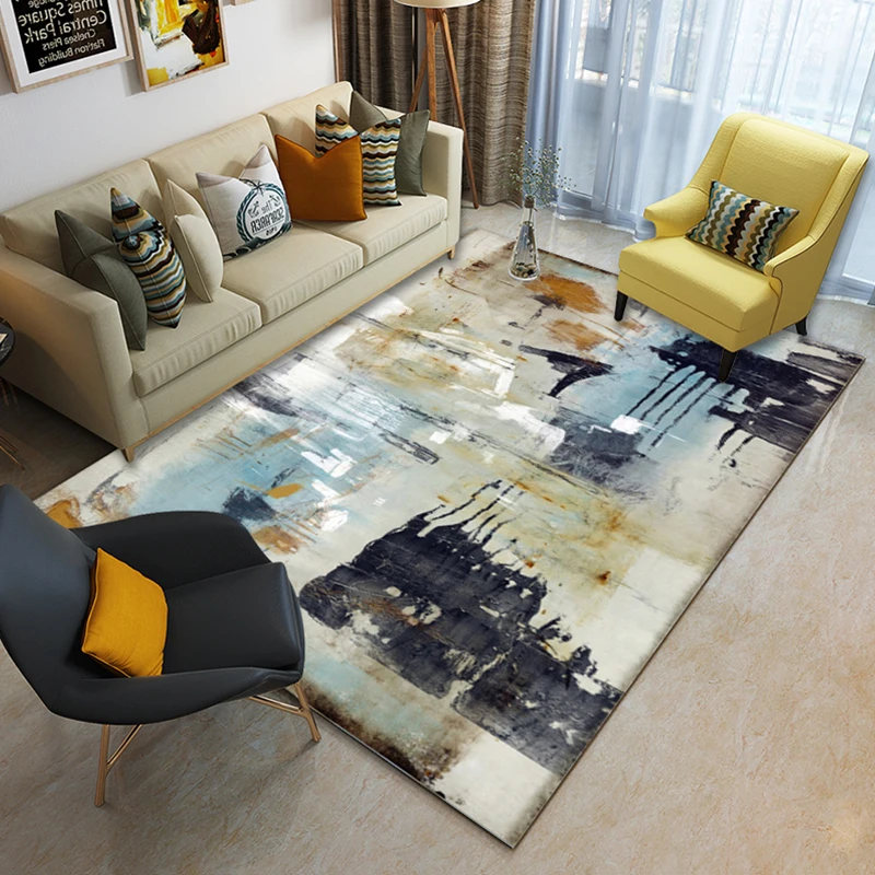 Nordic style 3D printed large carpet exquisite workmanship good quality living room floor carpet