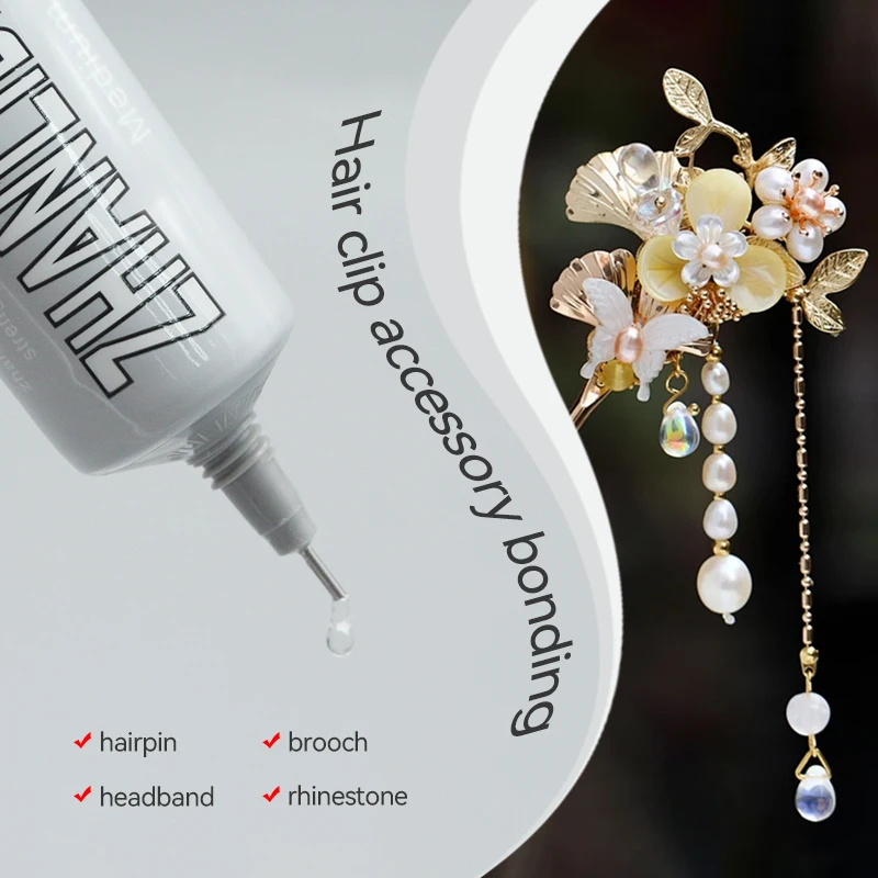 Zhanlida B6000 Clear Glue 15ML Jewelry Rhinestone Glue Sticky Ceramic Gemstone Stone Metal Glass Glue B6000
