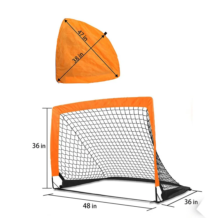 Factory Sale Portable Folding Removable Kids Soccer Goal Set  Football TraIning Goal