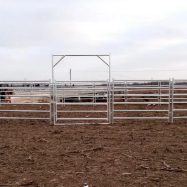 Оцинкованные 6 футов 12 сверхпрочные металлические панели для ограждения лошадей/круглые загона скота/панели лошадей