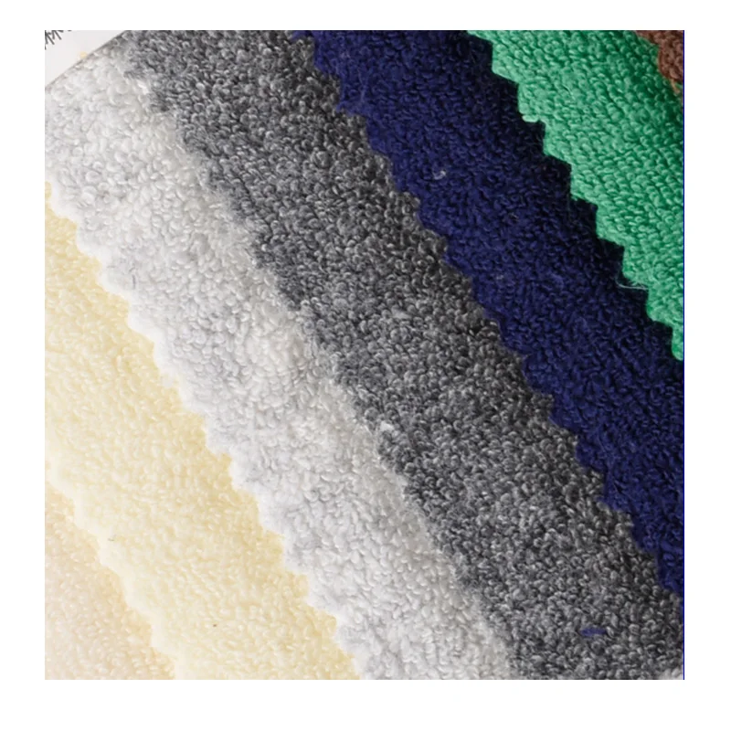 Spot knitted cotton terry cloth single-sided microfiber loop cloth bath towel shoe material clothing fabric wholesale
