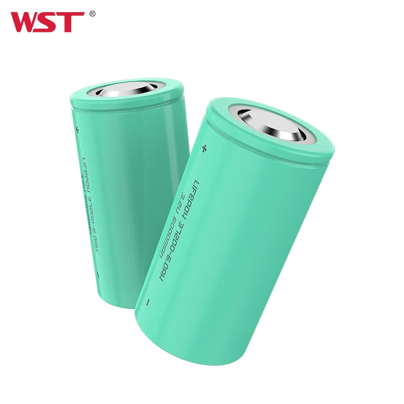 WST 5000mah 6000mAh 3.2V Cylindrical LiFePo4 Battery Cell 32700 Lithium Iron Phosphate Cell