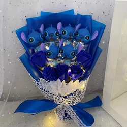 dropshipping 1pc stitch plush toys soft customized stuffed plush doll toys stitch bouquet