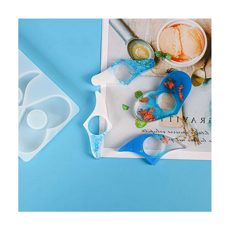 Hot Sale DIY Book Page Holder Silicone Resin Mold Handmade Thumb Bookmark Resin Mold For Book Lovers