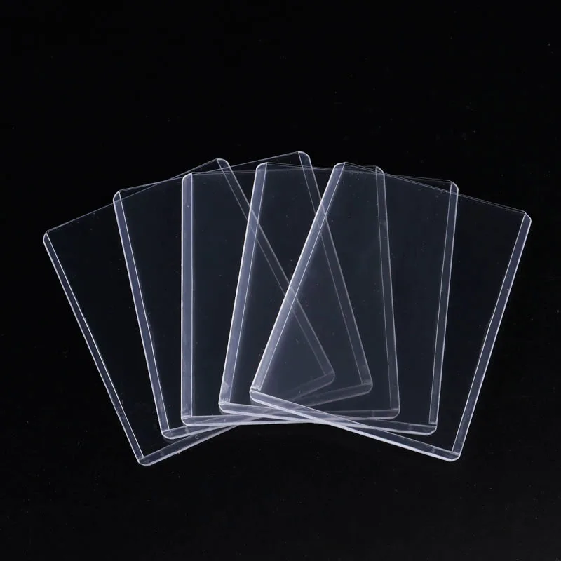 Low Price 3X4  Inch Trading Card Protective Sleeves 35 PT To 360 PT Super Clear Thick Holder Top Loaders Sports Card Holder