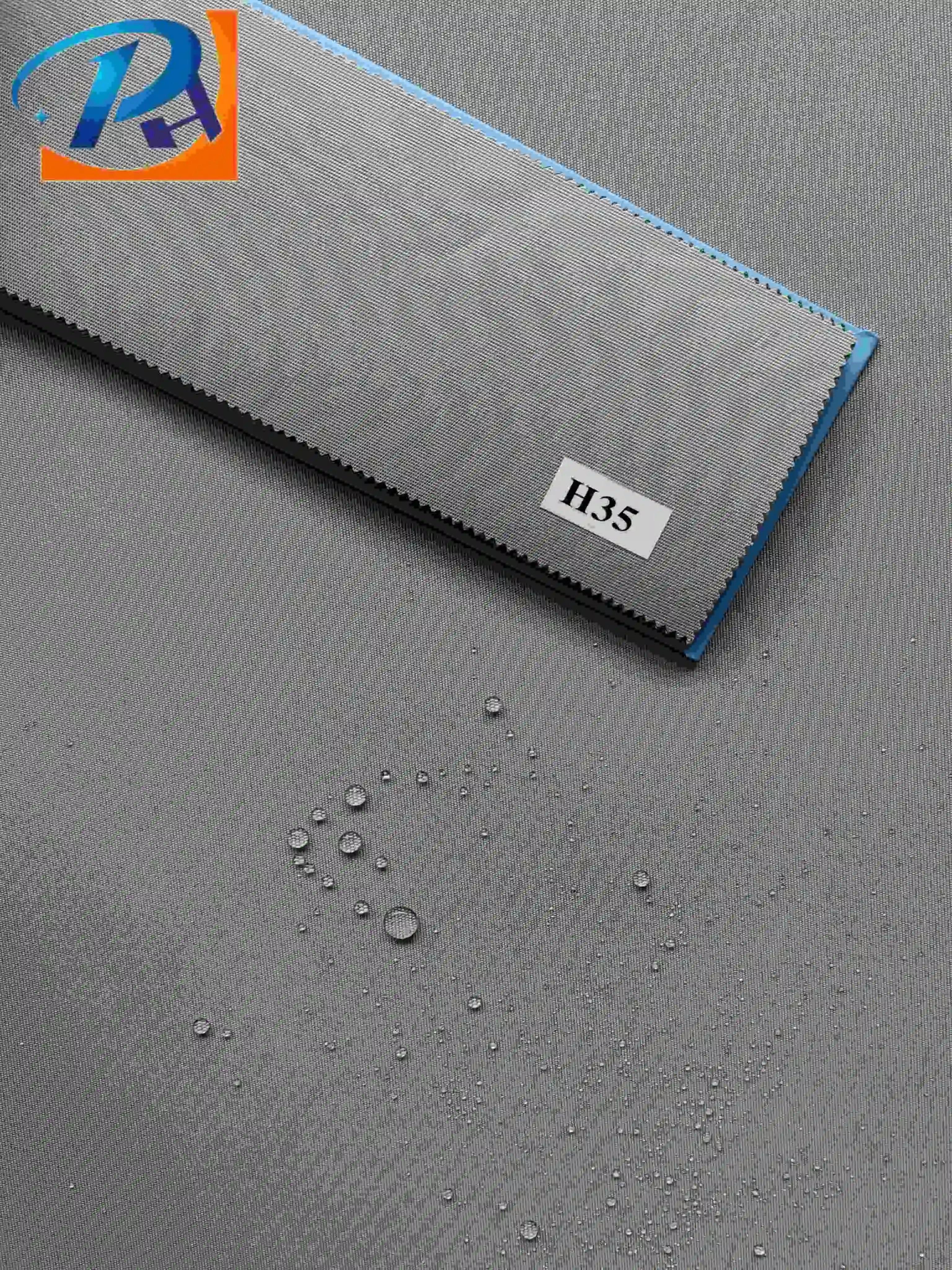 In stock stripe plain polyester fabric outdoor functional fabric for garden sandbeach awning