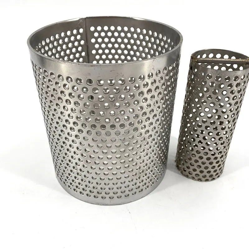 Stainless Steel Mesh Screen Filter Perforated Pipe/Tube For Automotive Exhaust System