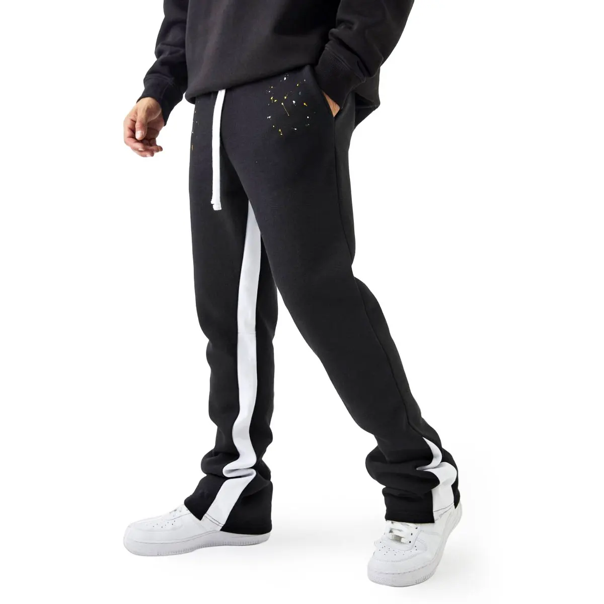 Gingtoo Wholesale Training Sweatpants Streetwear Custom Flared Sweat Pants Men