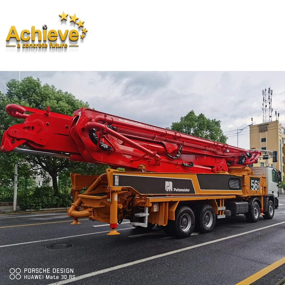 PUTZMEISTER M56-5 BENZ Euro4 Truck Pump Used Concrete Pump Refurbished