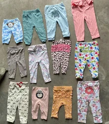 Stocks surplus wholesale Branded other apparel overruns Baby leggings Baby Pants stocks