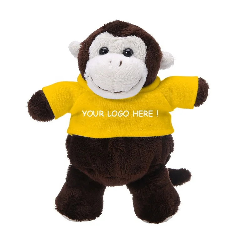 Различные мягкие животные маленький мишка тедди олень обезьяна панда плюшевая игрушка брелок с логотипом на заказ мини-игрушки-животные плюшевый