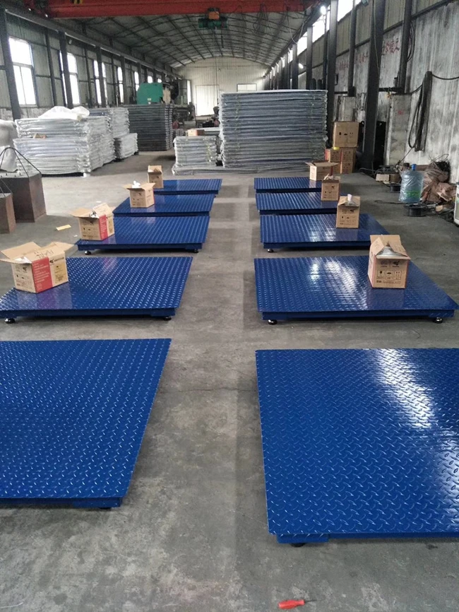 Factory sell electronic digital platform weighing floor scale 1x1m 2t floor scale