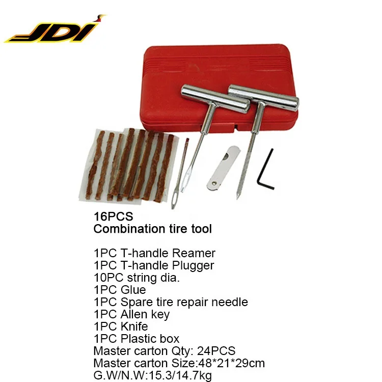 JDI-Q634 Professional  tire repair kit for car/truck/motorcyle/bike