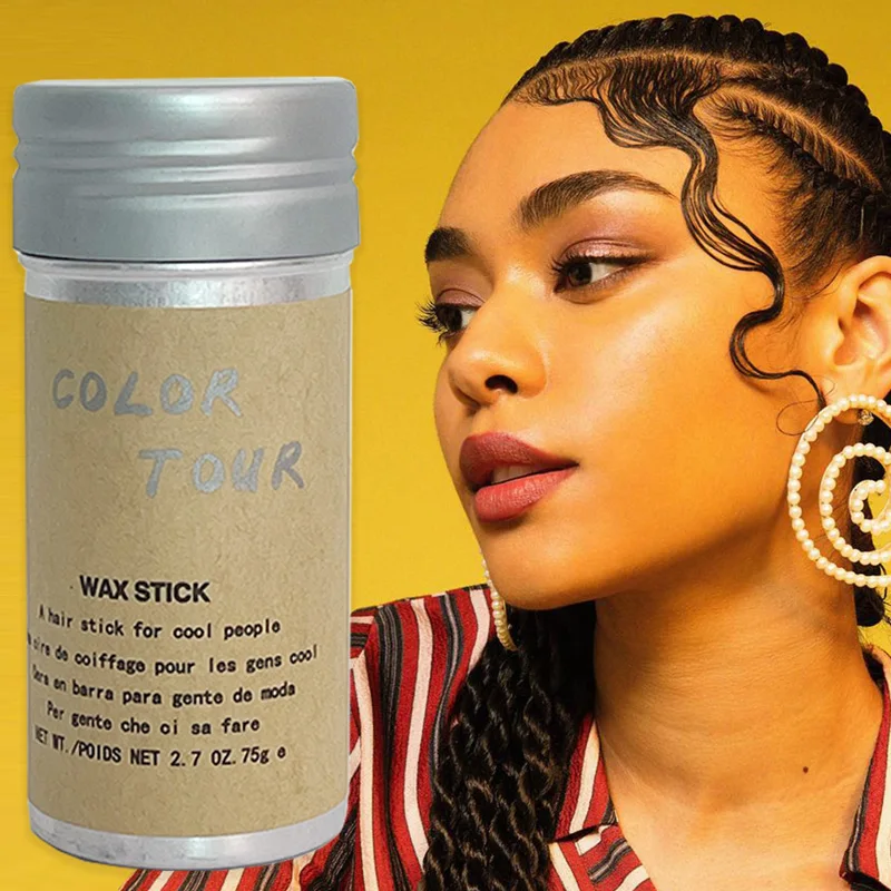 Factory sales smooth customize anti-frizz non greasy hair styling wax stick edge control private label