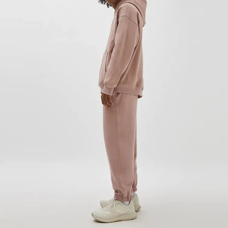 High quality fashion wholesale cotton oversized fit sport wear unisex jogger tracksuits custom logo casual jogger suits set