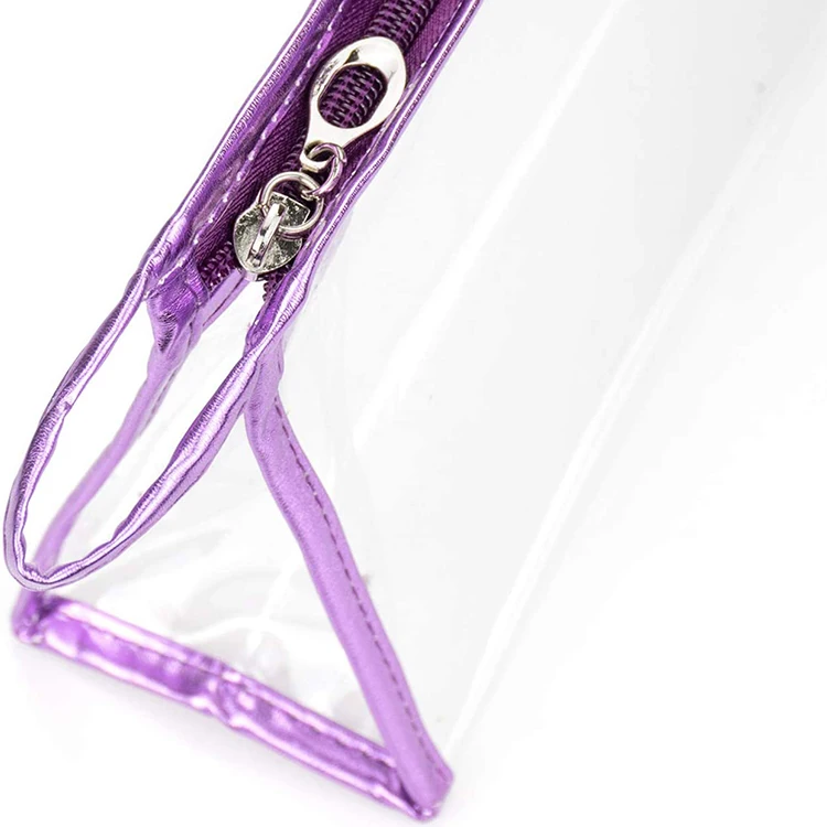 Wholesale Custom logo  Pvc Cosmetic Pouch Beauty Case Makeup Bag Cosmetic Bags transparent  make up bags