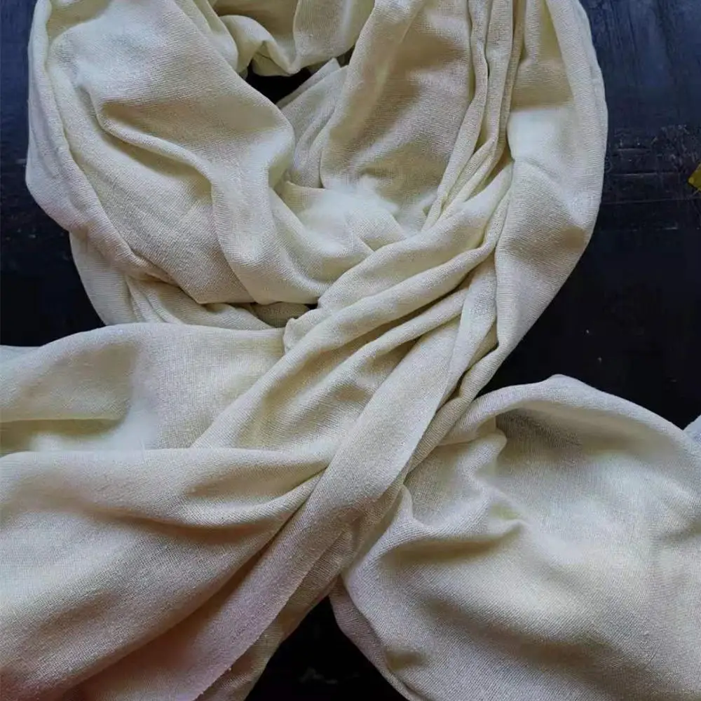 
100% silk noil poplin fabric 