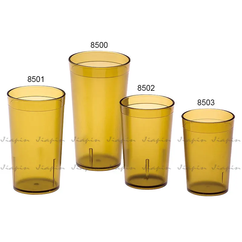 Wholesale cheap durable frosted stackable  8oz Polycarbonate water Tumblers Plastic cup