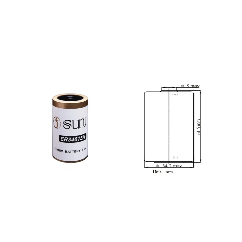 Certified 3.6V 19000mAh Lithium Battery ER34615H Consumer Electronics Home Appliances Electric