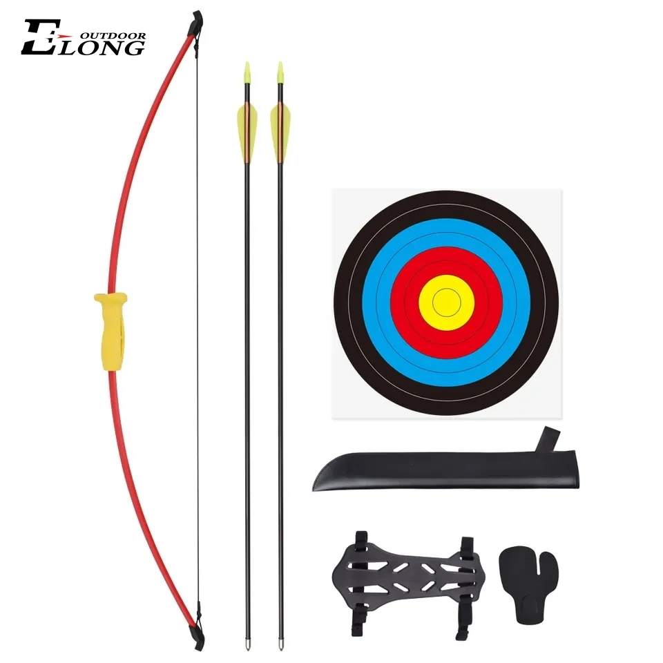 Factory directly sell bow arrow teenagers outdoor shooting practicing 36.5 inch youth recurve bow and arrow set