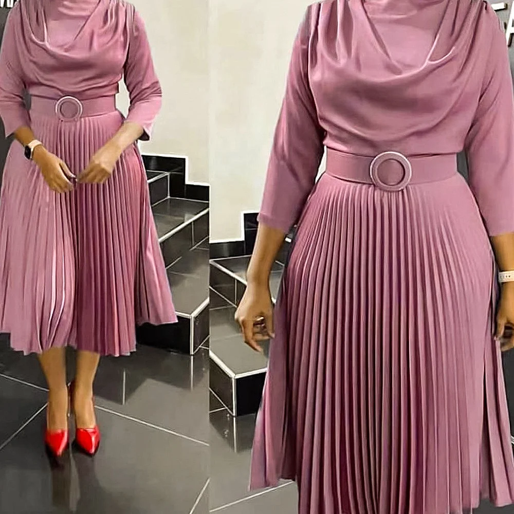 Elegant African Dresses Africa Clothing Office Lady Party Slim Dress Dashiki Ankara Outfits Robe for Women Spring Summer Full