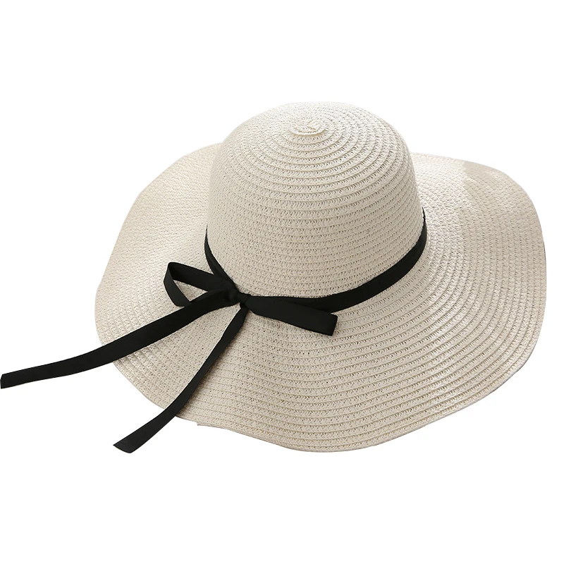 
2021 Wholesale Factory Wide Brim Beach Hats for Women Custom Logo Designer Sun Hats Straw Hat Girl Sombreros Mujer De 