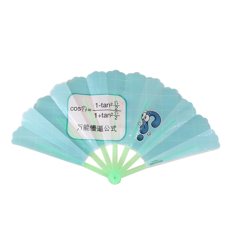 Wholesale cheap Custom logo personalized design plastic folding hand fan