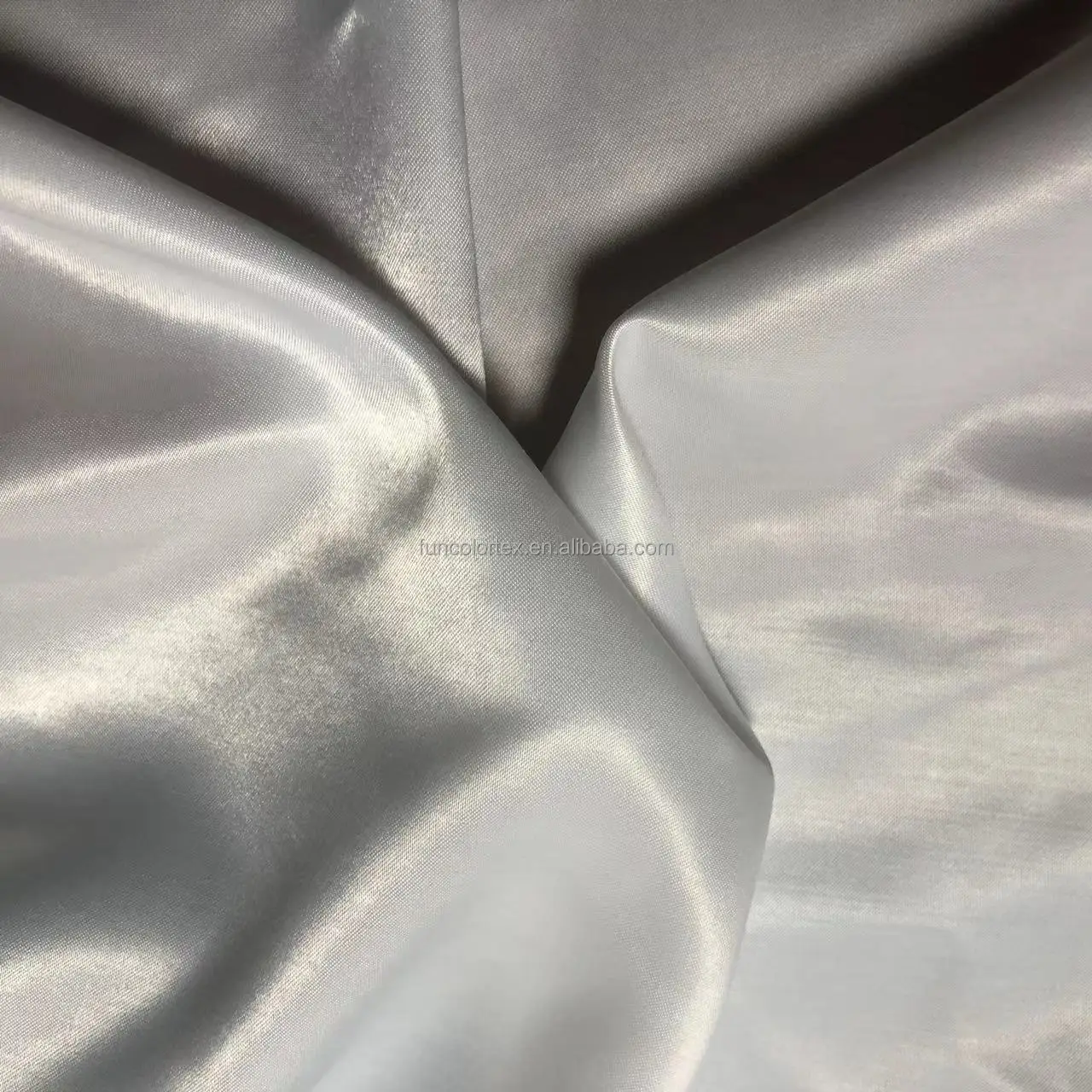 140GSM sublimation printed shiny satin for shorts/PFP polyester cotton like sheer satin for sports shorts