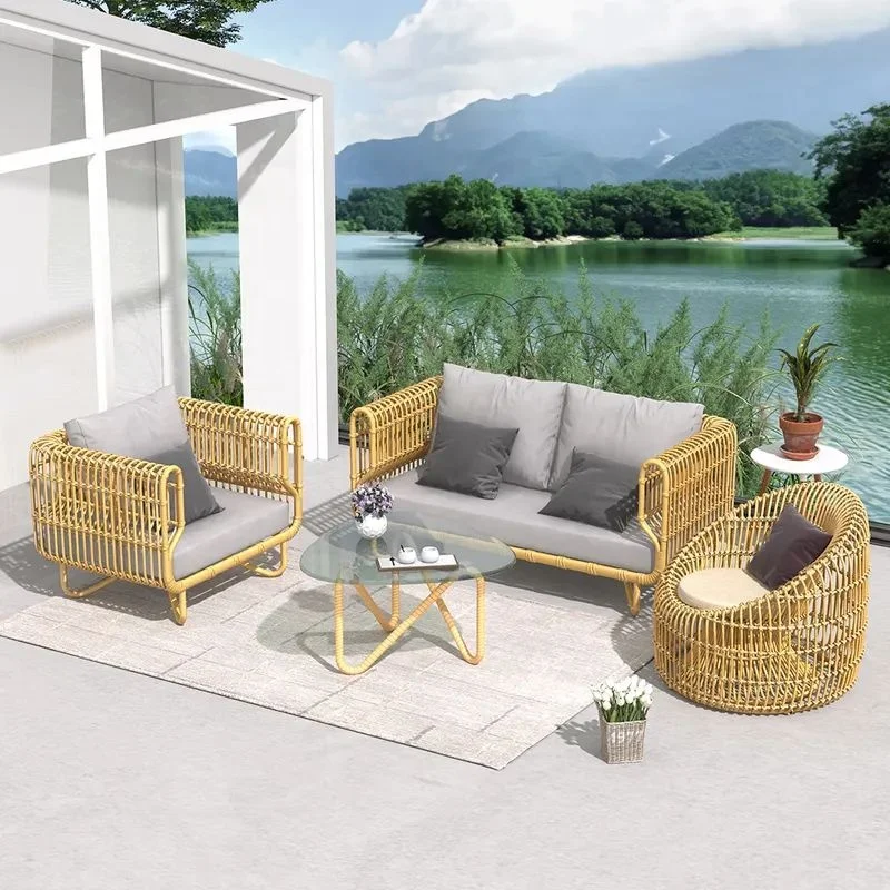 wicker patio furniture  rattan garden sofa garden furniture turkey rattan wicker sofa set  Oval Rattan Outdoor Sofa Set