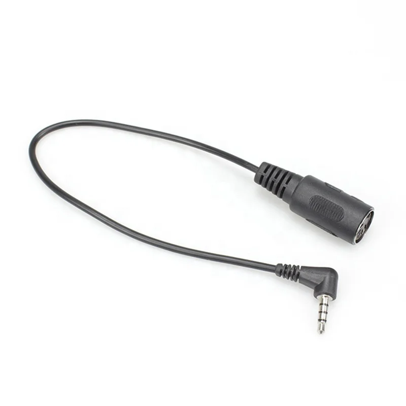 5 Pin Din MIDI to 90 degree Right Angle 3.5mm TRRS Stereo Audio Cable