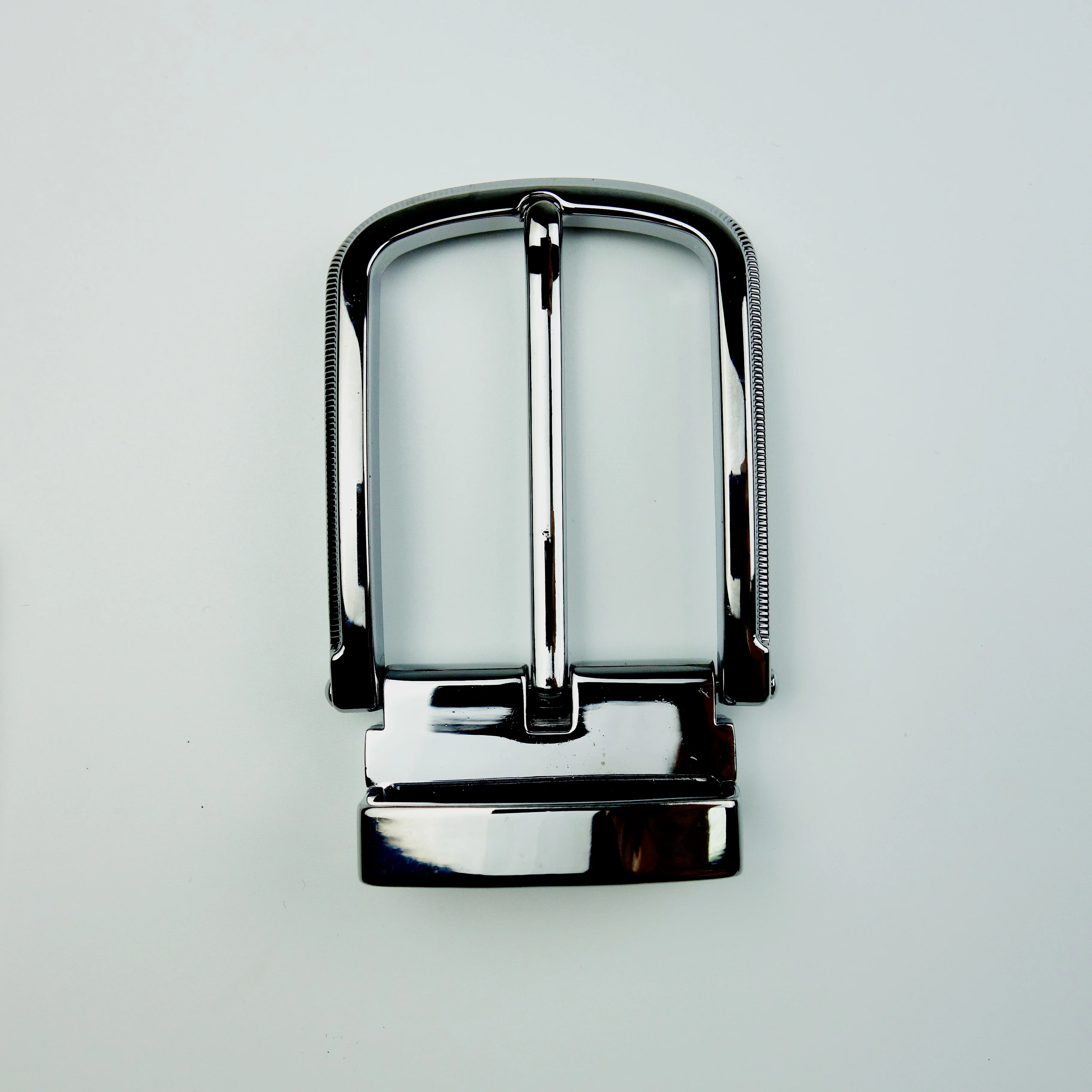 High quality reversible pin buckle zinc alloy customizable logo clip buckle  35mm  Factory Wholesale belt buckle