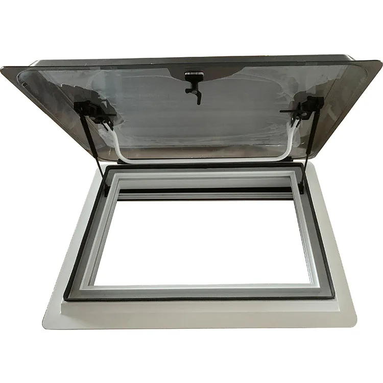 Aluminum alloy camper van roof window caravan top window and rv roof skylight with Double glazing acrylic