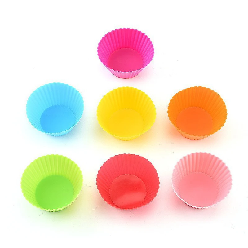 silicon muffin pan  12 cups  Hot sale  Muffin Cups  Reusable  Baking  Cases  Cake baking Mold regular cupcake tray
