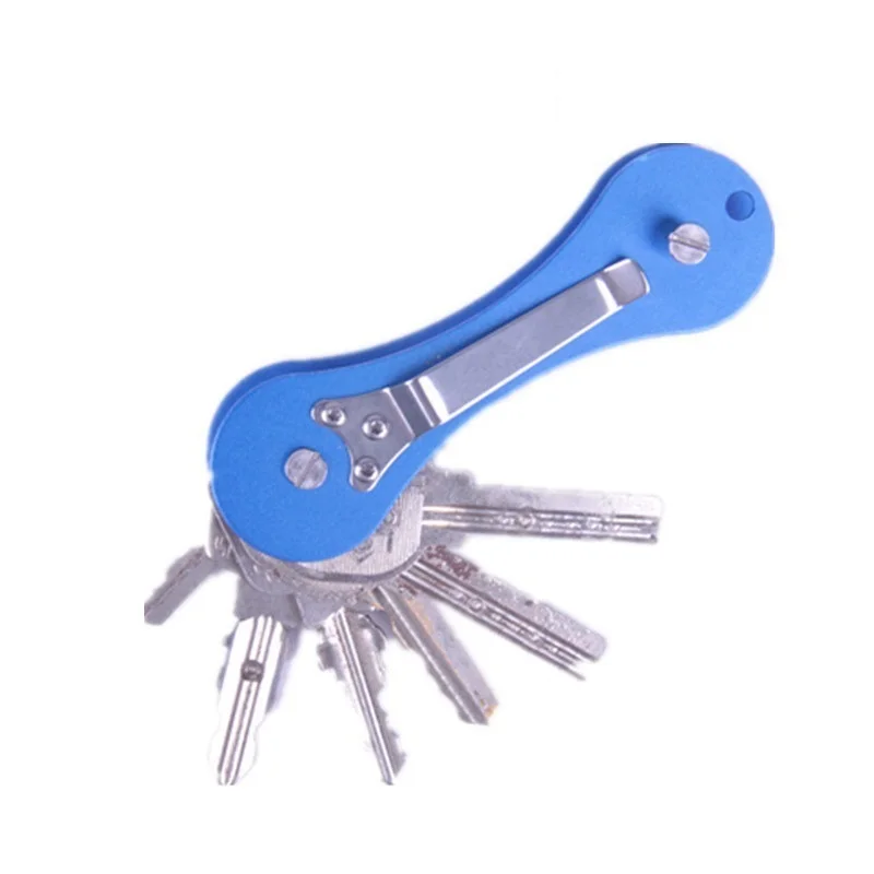 New Upgrade Compact Smart Key Holders Keychain Organizer with Key Ring Attachment for Key Chain EDC Accessories Fathers Day Gift