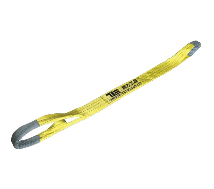 Soft flat polyester webbing sling belt lifting sling