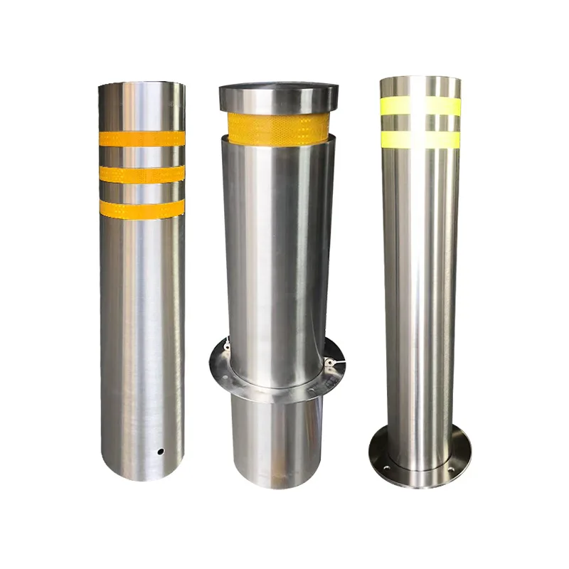High quality and low price 304 stainless steel column bollard anti-collision column fixed road pile