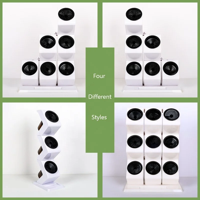 desktop assembling plastic self-watering pot set