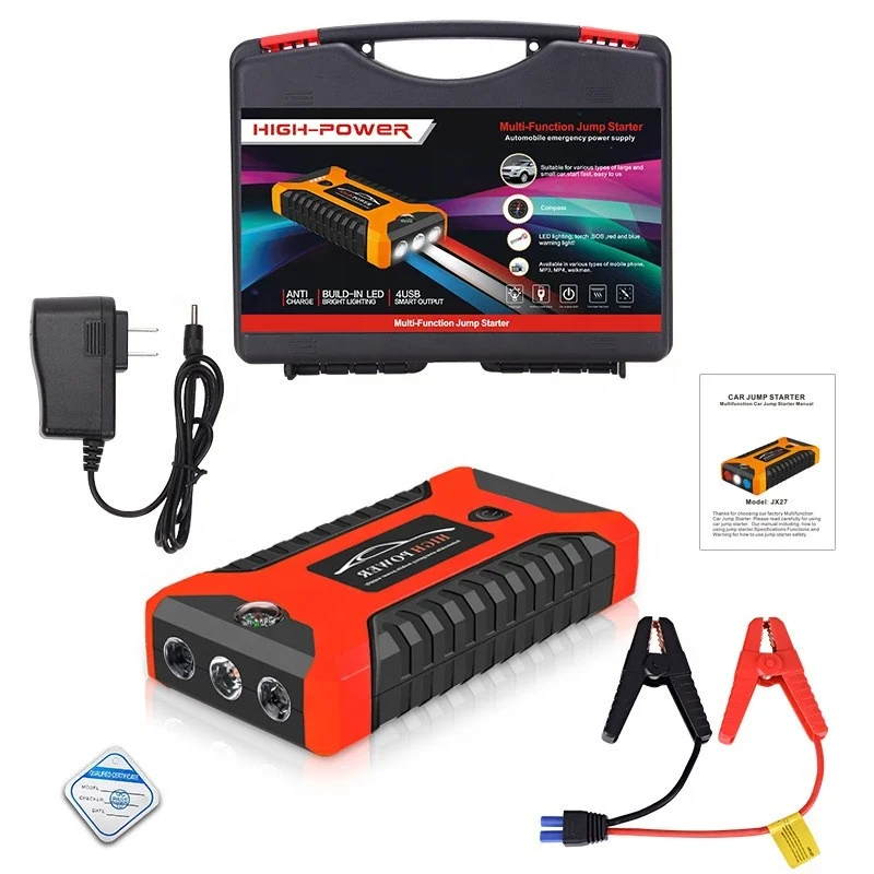 99800mahJump Starter High Power Car Jump Starter Power Bank Multi-Function Portable Lithium Battery Car Jump Starter